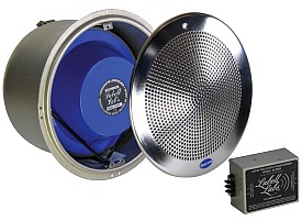 Lubell 9484 underwater speaker with stainless wet niche, grille and transformer box